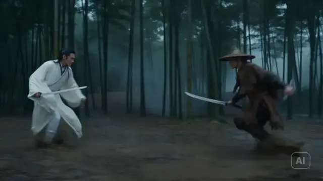 Blades in the rain